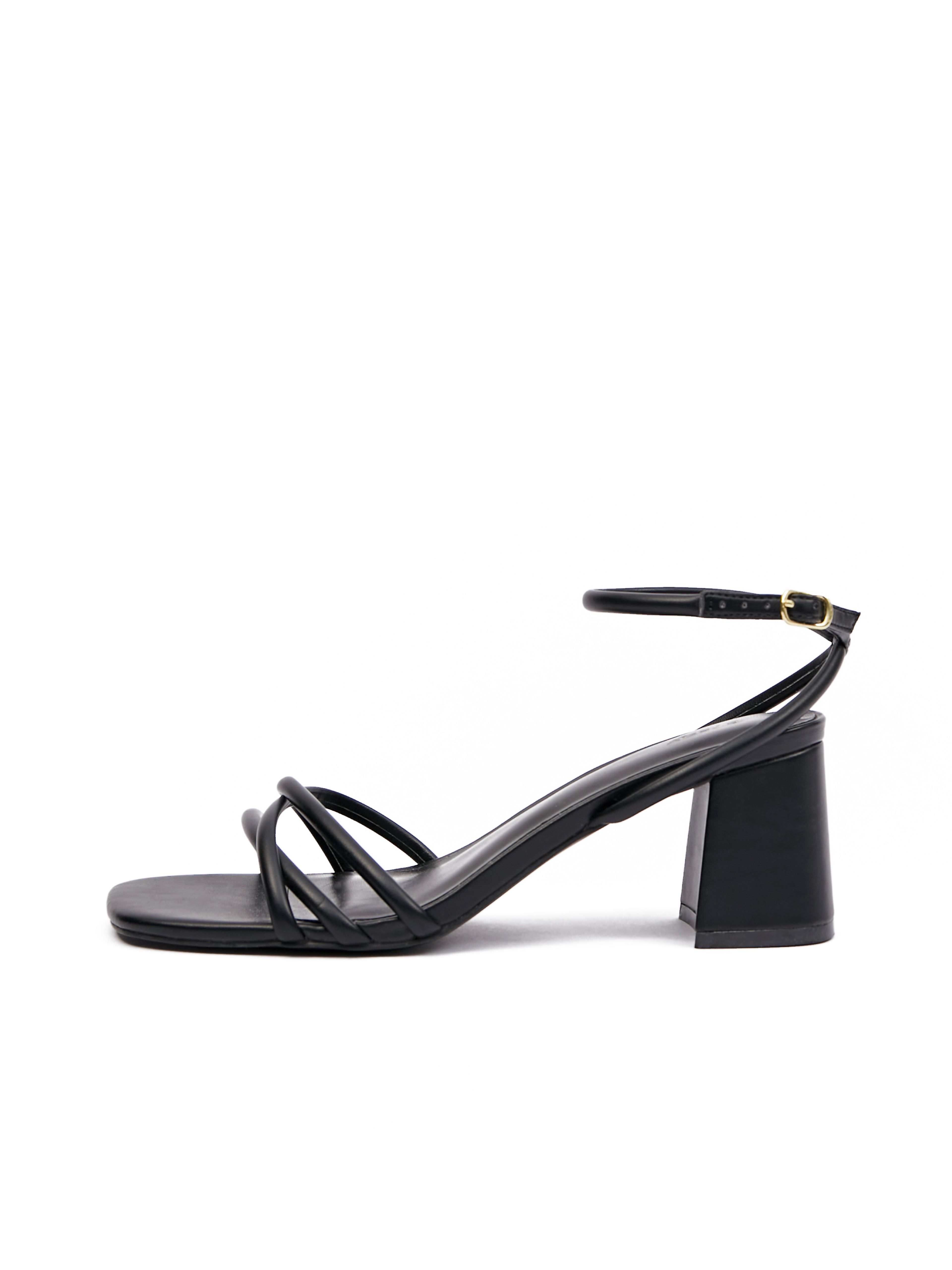 Schwarze Damen-Sandalen mit Absatz ORSAY