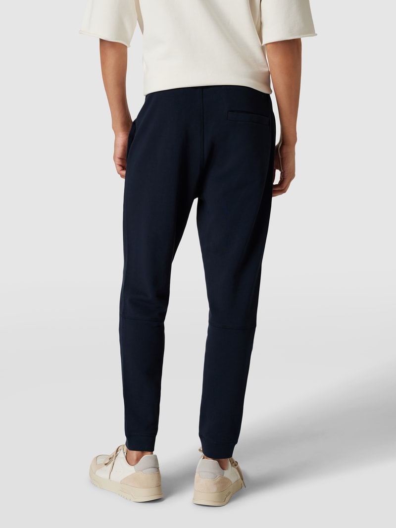 Sweatpants mit Label-Patch Modell 'Sestart' in dunkelblau