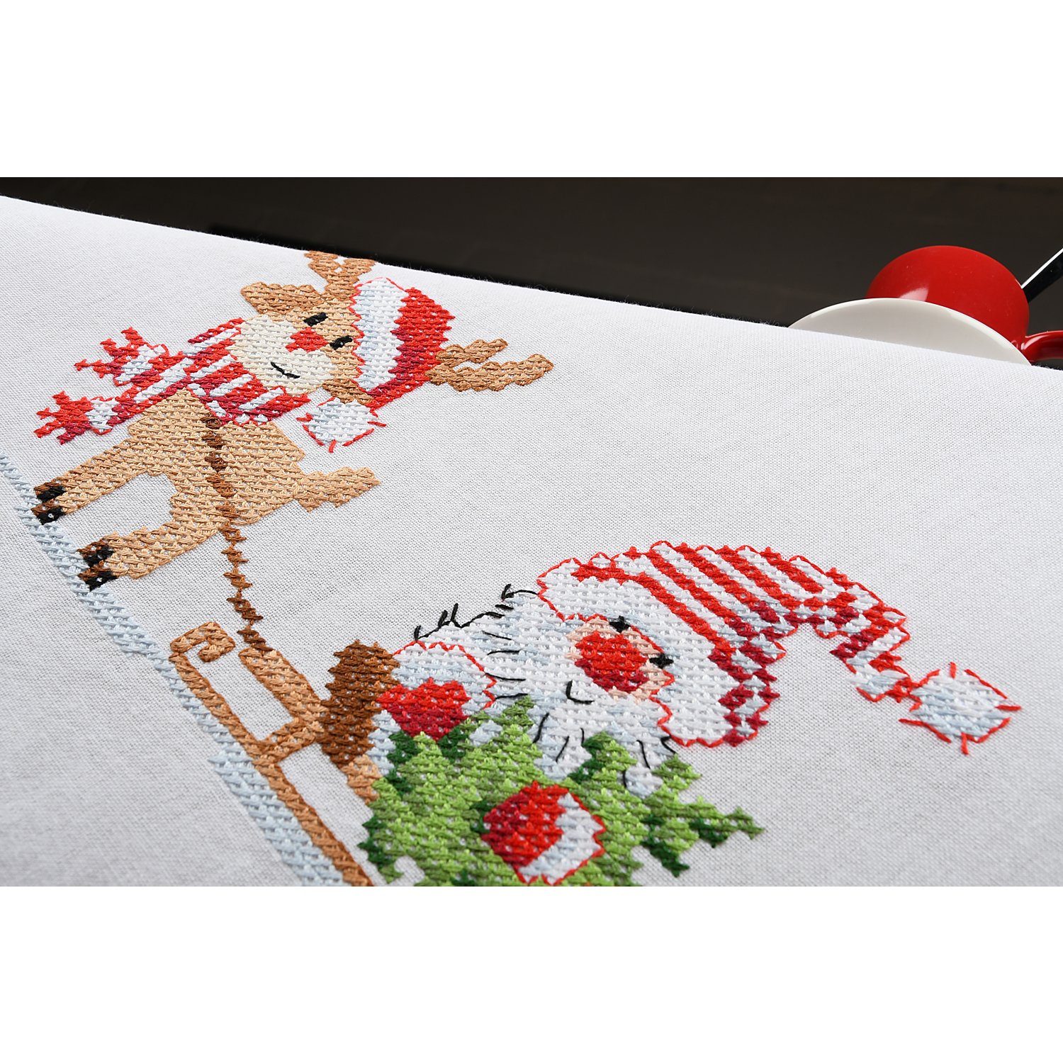 Stickmitteldecke 