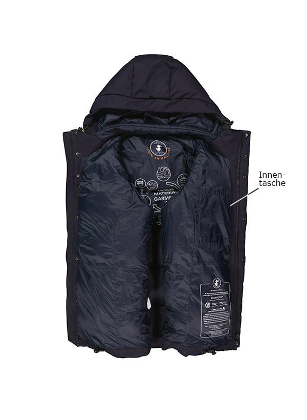 SAVE THE DUCK, Steppjacke, Mikrofaser PLUMTECH®, nachtblau