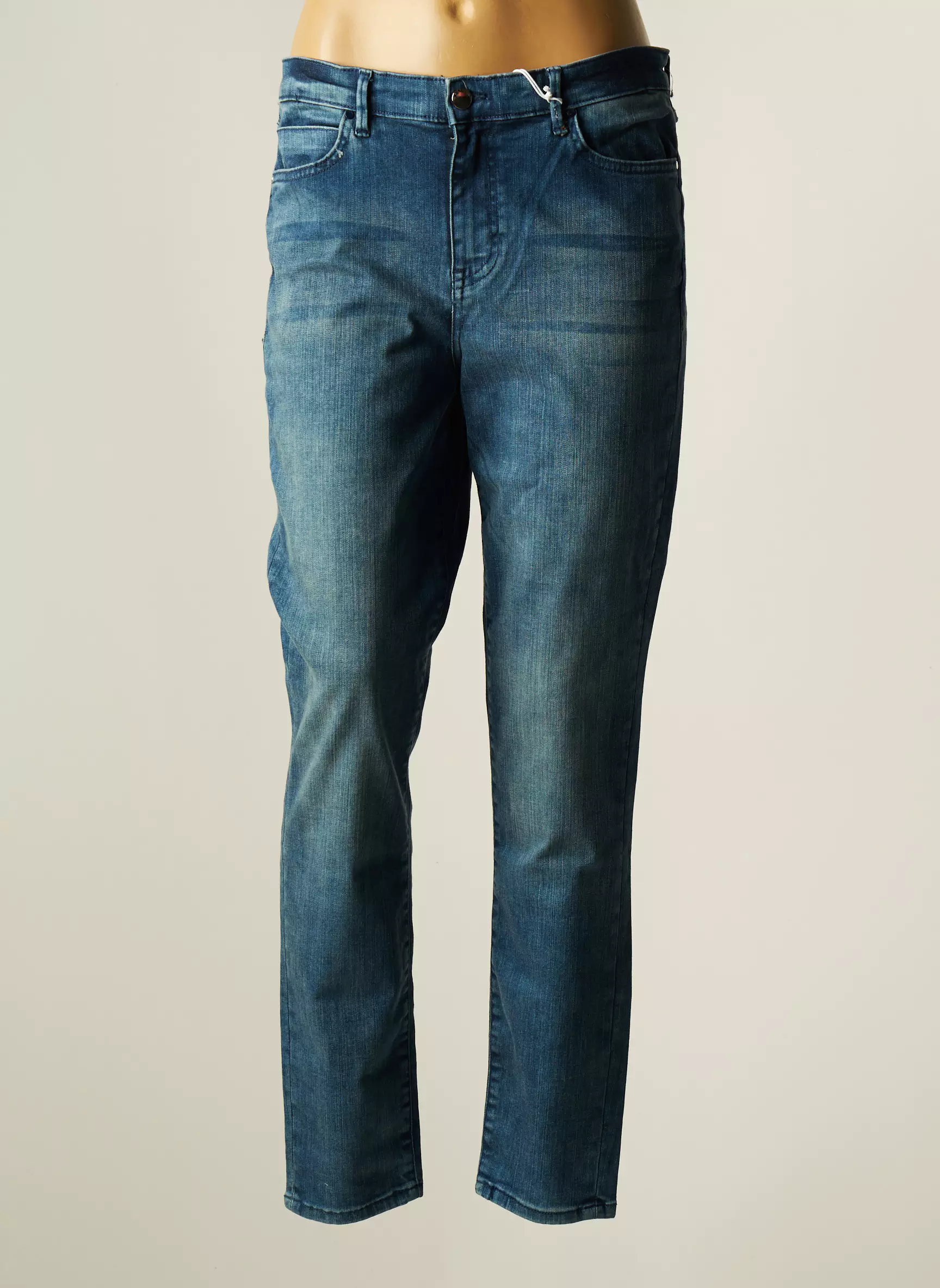 Guess Jeans Coupe Droite Femme couleur bleu