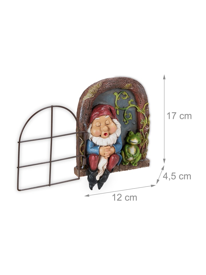 relaxdays Zwerg mit Fenster in Bunt günstig kaufen onesize