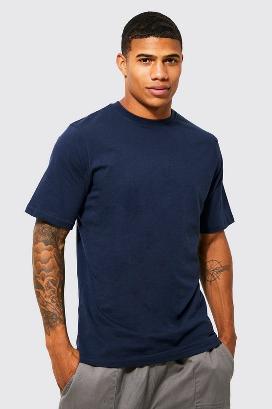 Basic Rundhals T-Shirt aus REEL Baumwolle