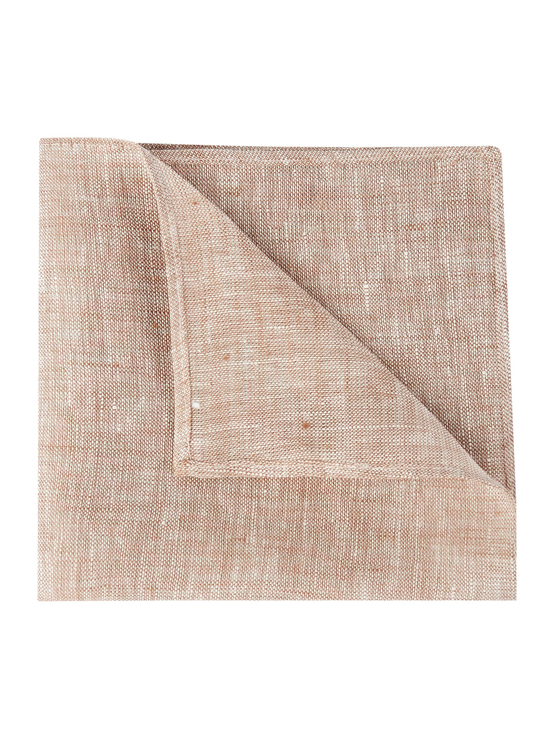 Fliege mit Einstecktuch im Set in beige