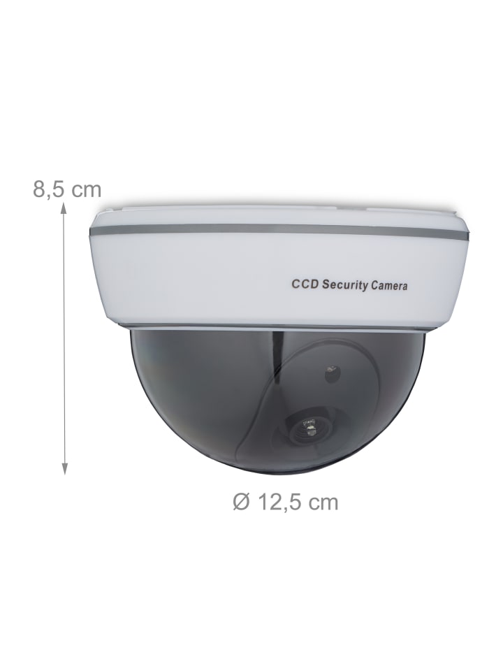 relaxdays 4 x Kamera Dummy in Weiß günstig kaufen onesize