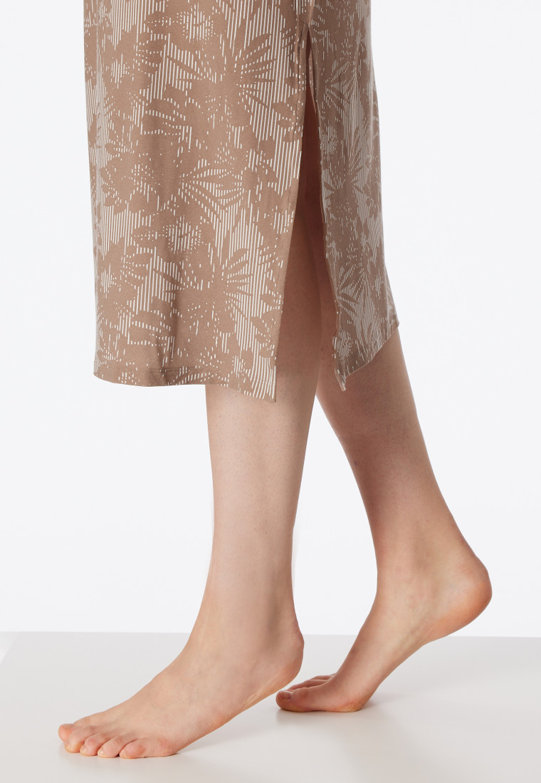 Sleepshirt kurzarm V-Ausschnitt clay - selected! premium inspiration