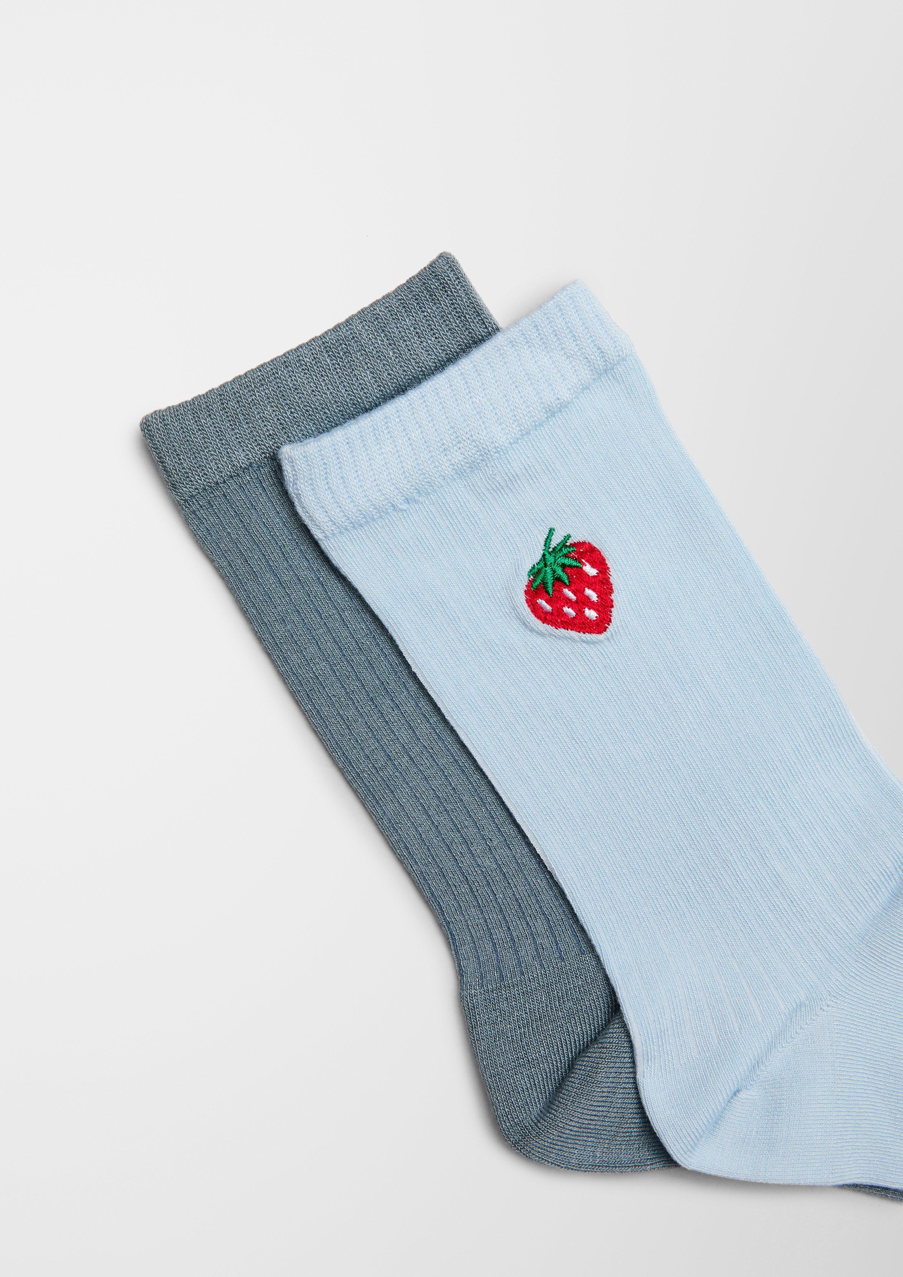 4er-Pack Socken mit Stickerei  6007833-5000
