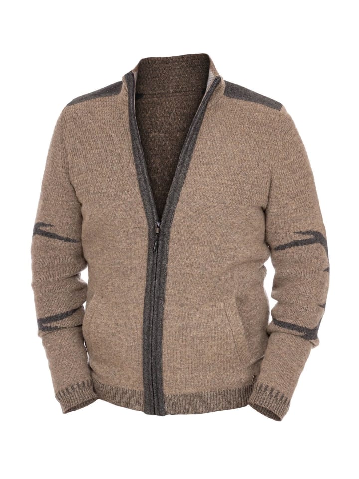 Spieth & Wensky Strickjacke WULF in braun günstig kaufen