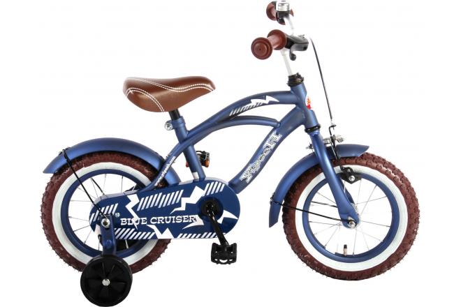 Volare Blue Cruiser Kinderfahrrad - Jungen - 12 Zoll - Blau - 95% zusammengebaut