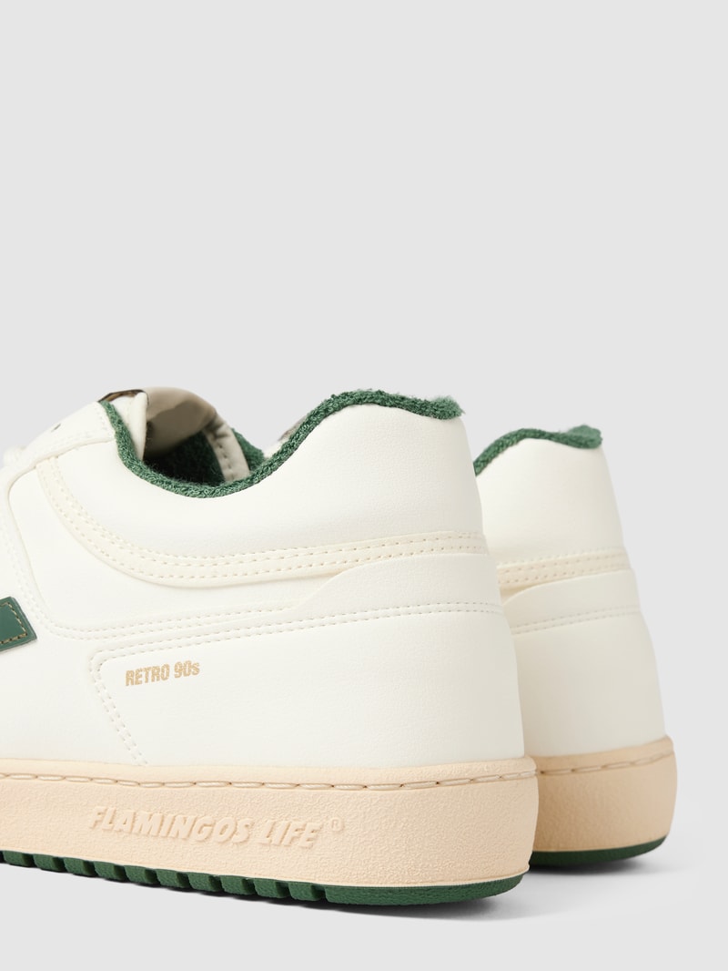 Sneaker mit Label-Details Modell 'Retro 90s' in weiß