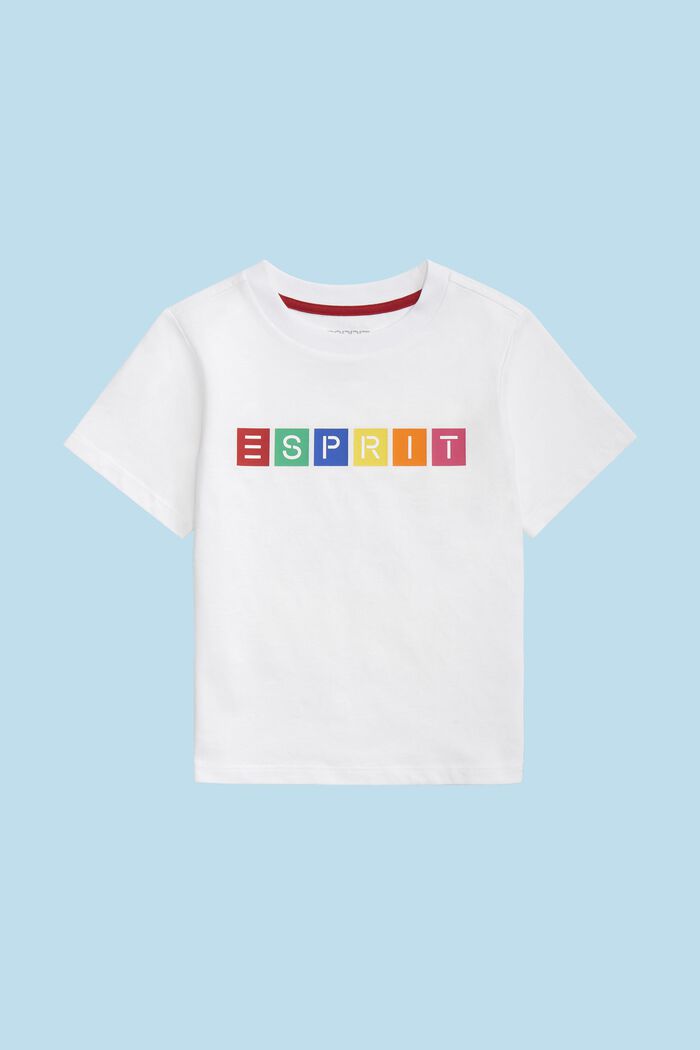 T-Shirt aus Bio-Baumwolle mit geometrischem Logo