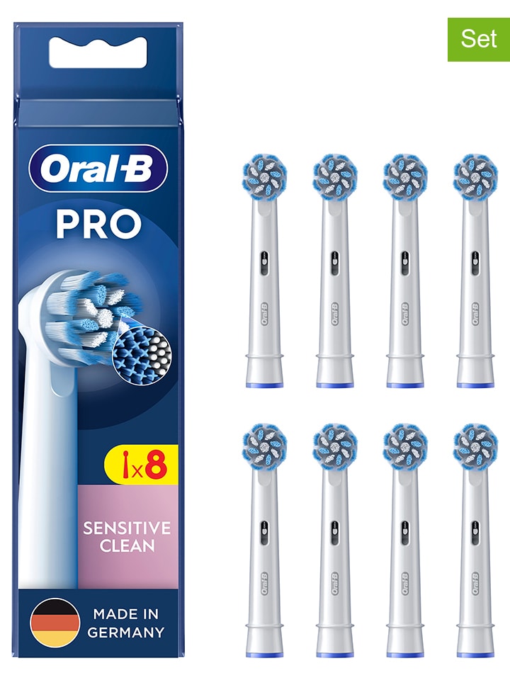 Oral-B 8er-Set: Ersatz-Bürstenköpfe 