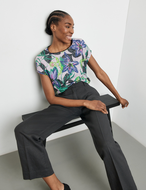 Leinenhose MIR꞉JA WIDE LEG mit Dehnbund