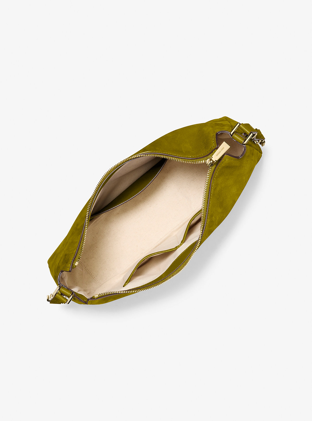 Nolita Medium Nubuck Konvertibel Skulderveske - PISTACHIOS