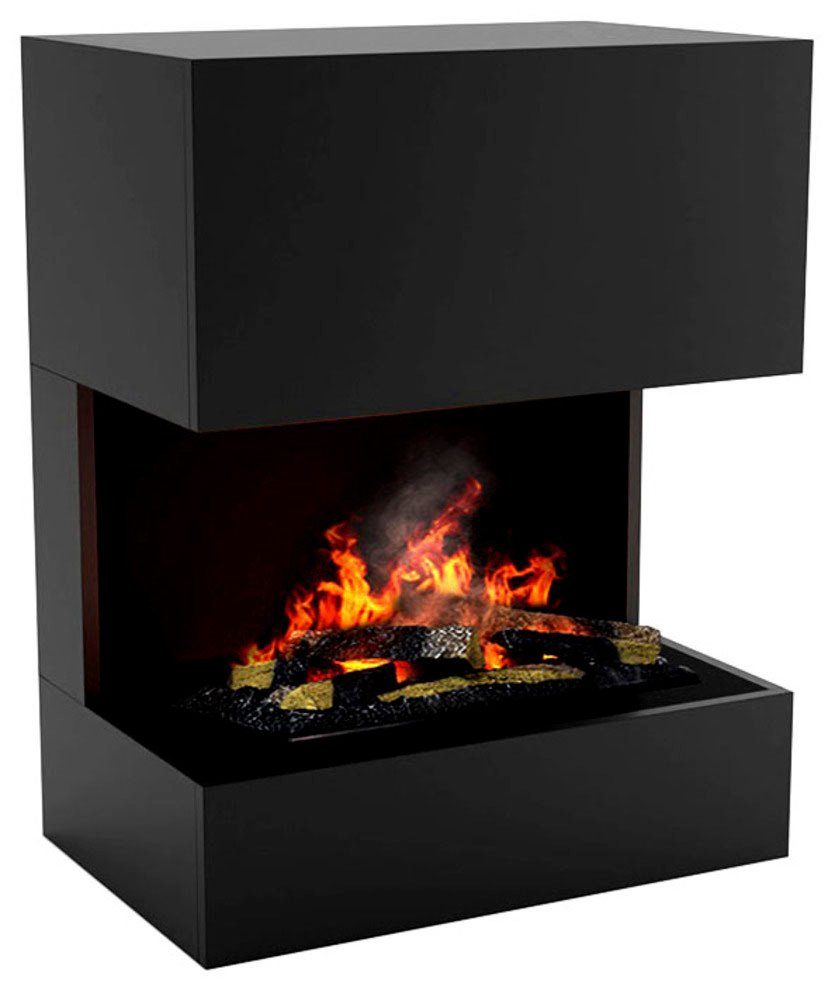 GLOW FIRE Elektrokamin Kästner, Wasserdampfkamin mit 3D Feuer mit integriertem Knistereffekt