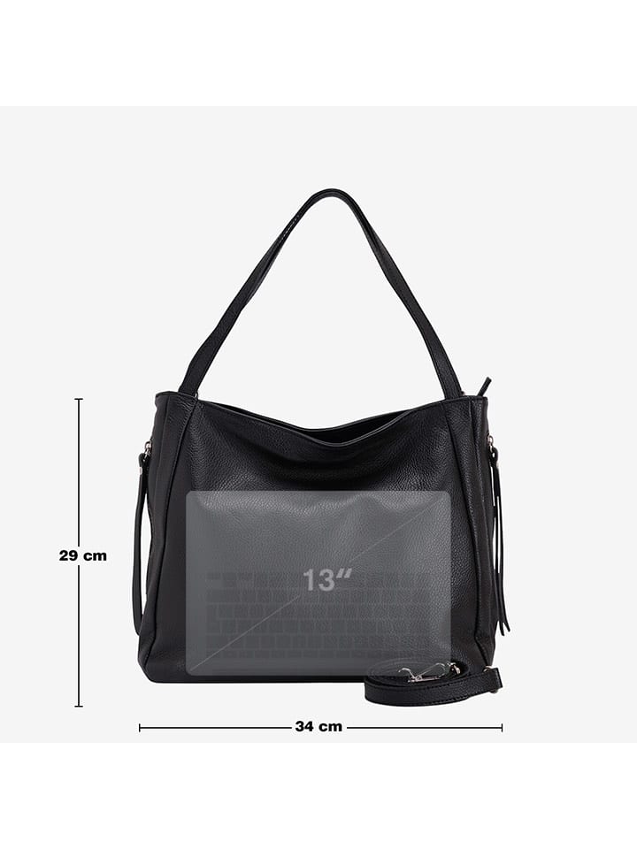 Lucca Baldi Leder-Schultertasche 