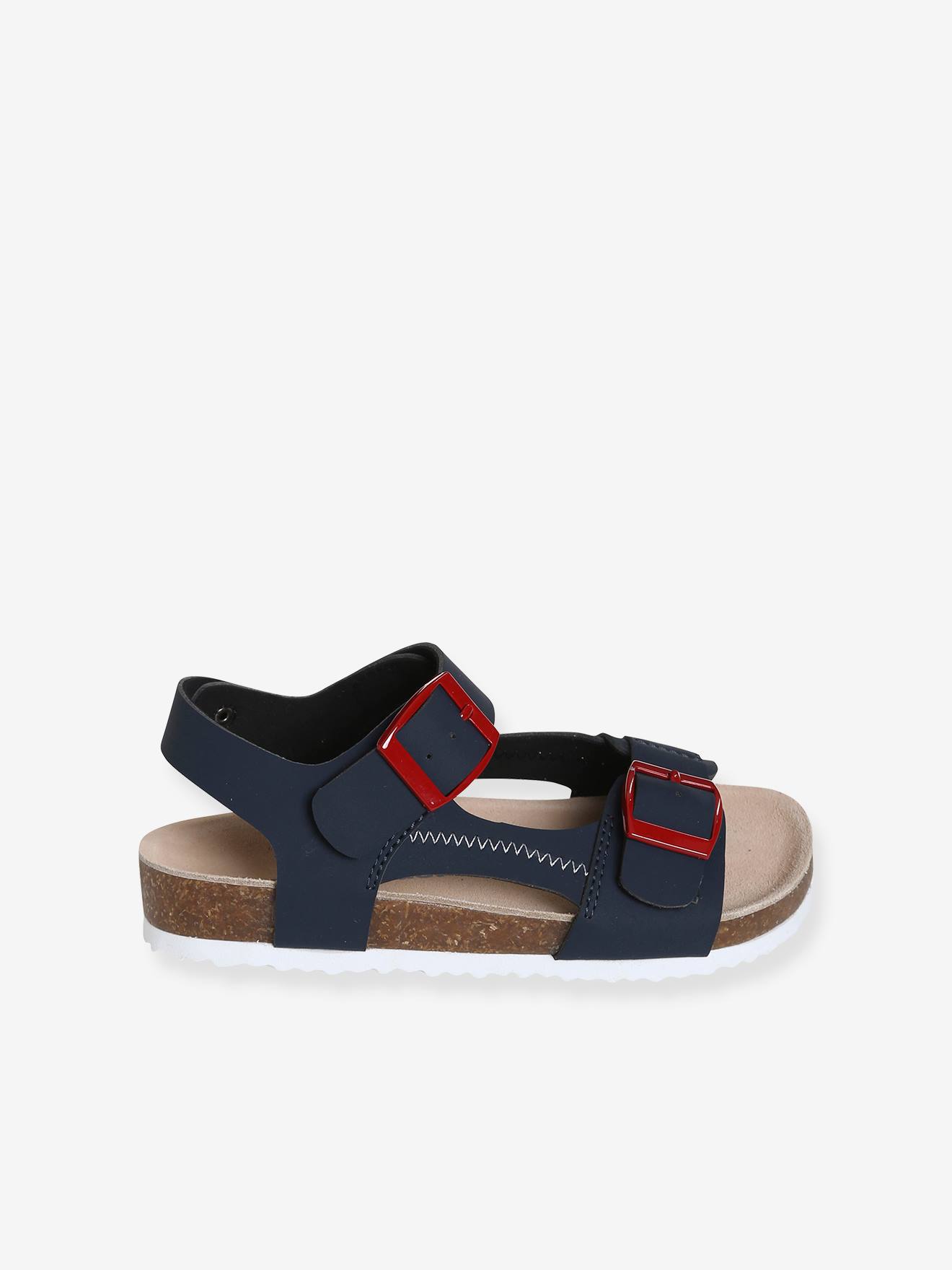 Sandales garçon ouverture totale bleu marine