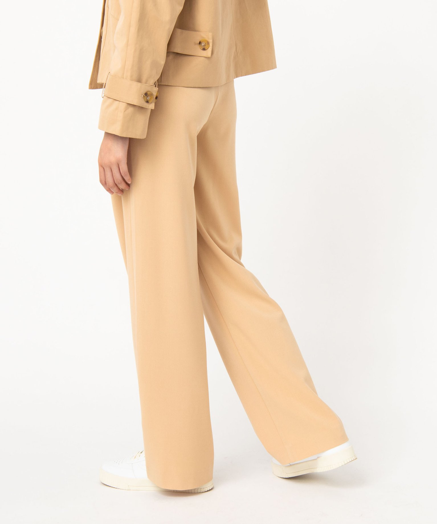 Pantalon large et souple femme camel | GEMO