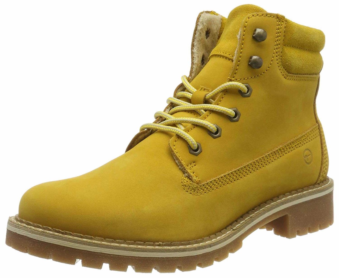 TAMARIS Schnür-Stiefeletten gelb