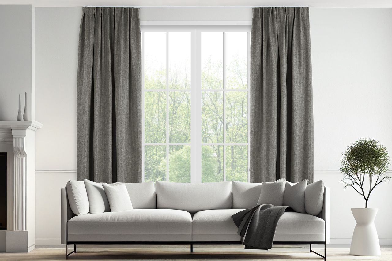 Lifa Living Vorhang - 150 x 260 cm - Haken - Grau