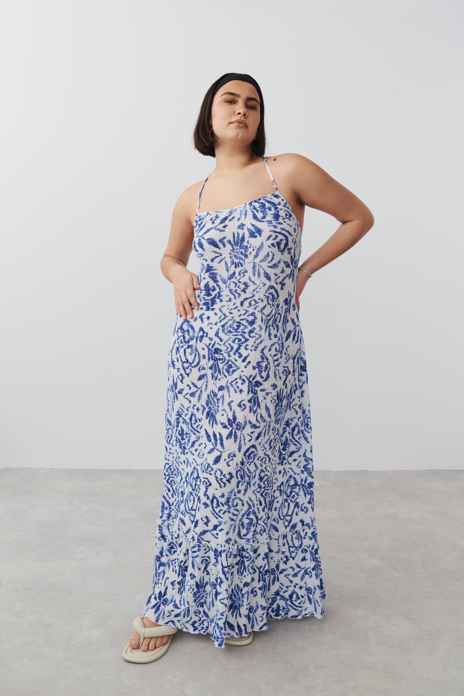 Jersey maxi dress