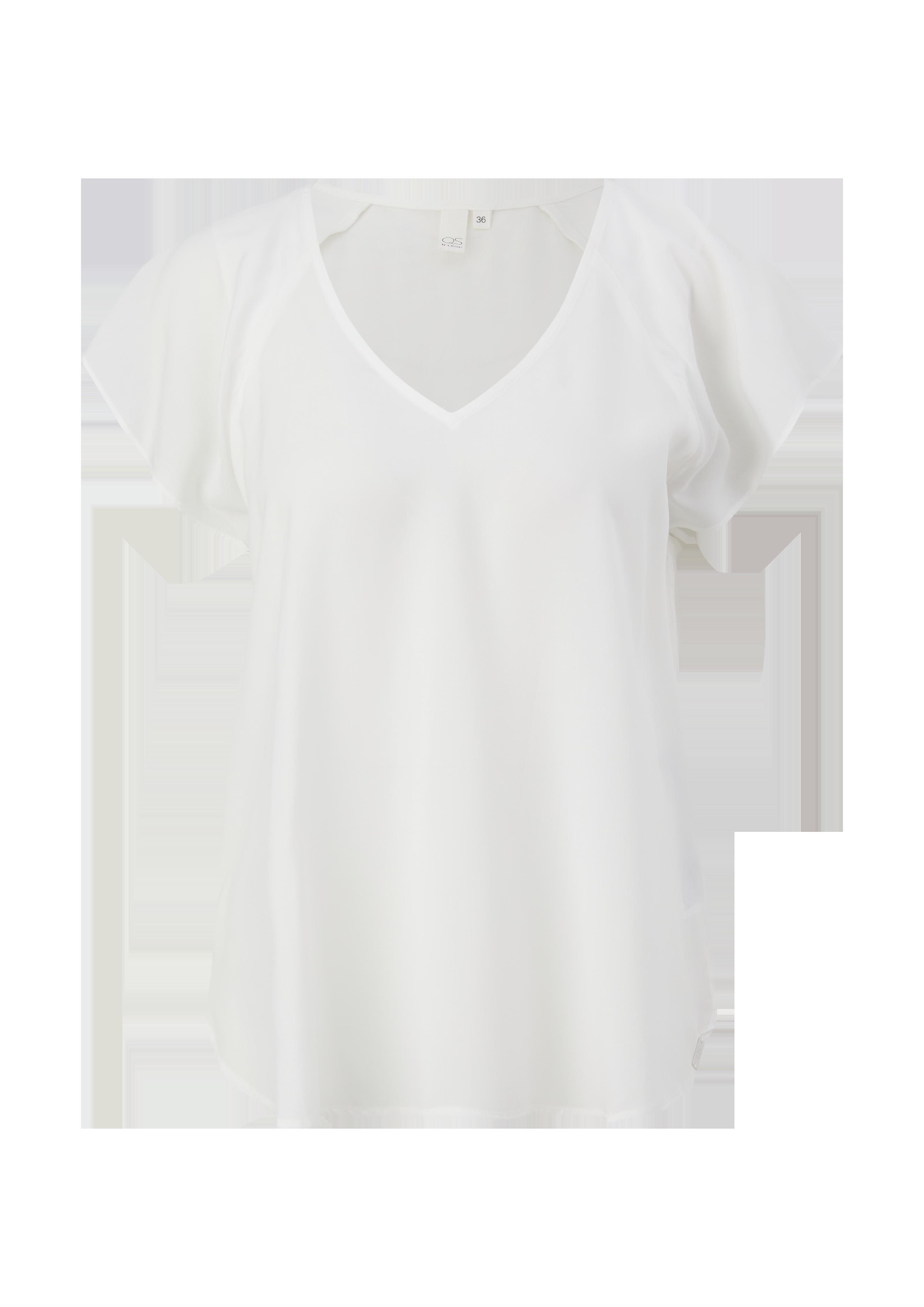 Viskosebluse mit V-Ausschnitt  2132616-0200