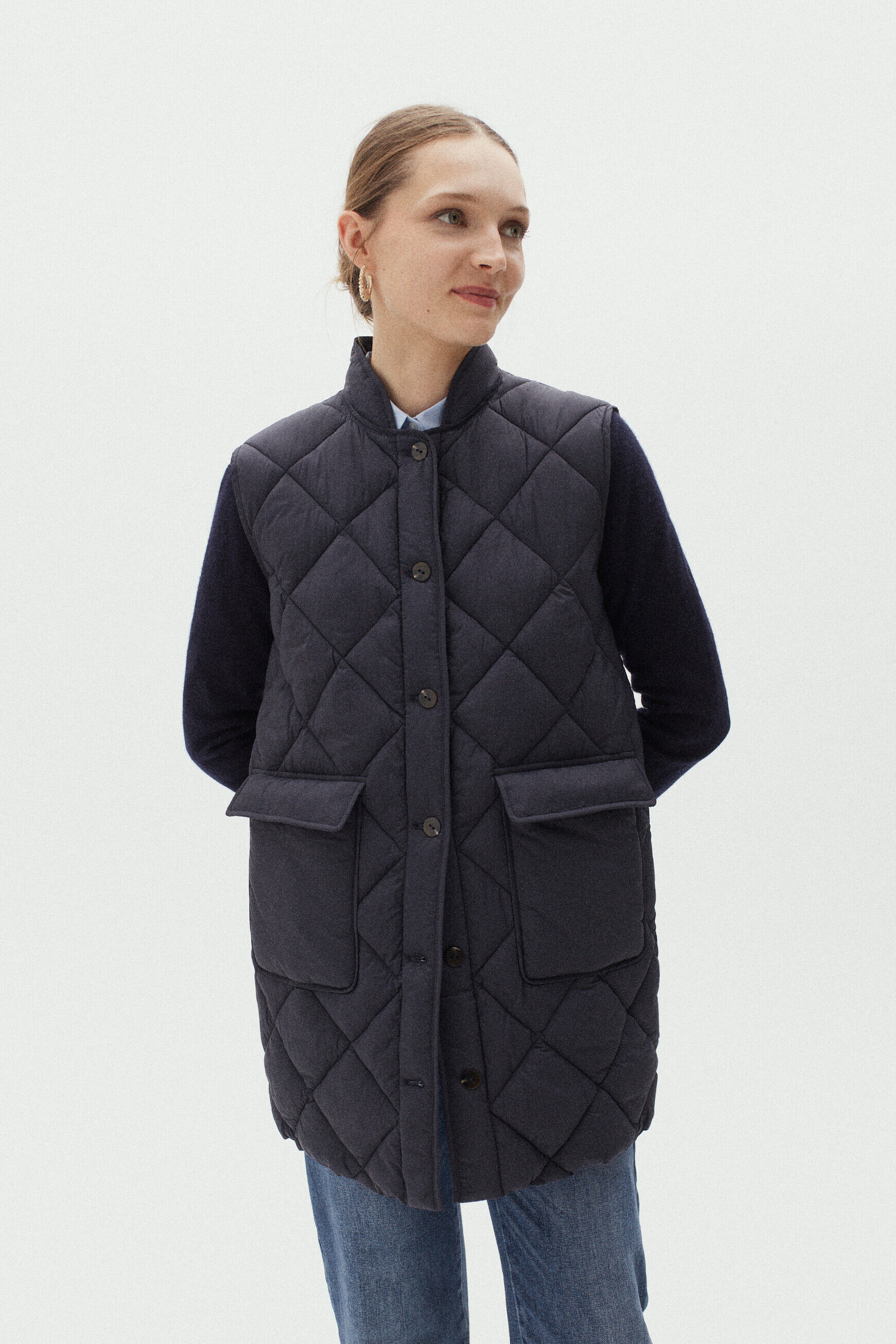 doudoune lily bleu marine femme
