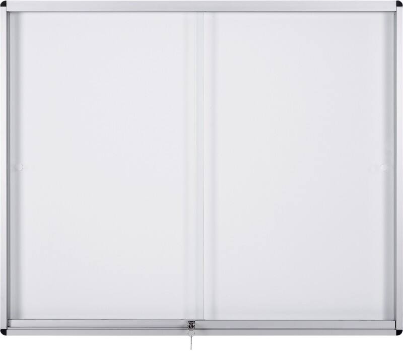 Bi-Office Exhibit Indoor Abschließbarer Schaukasten Magnetisch 8 x A4 96,7 (B) x 70,6 (H) cm Weiß