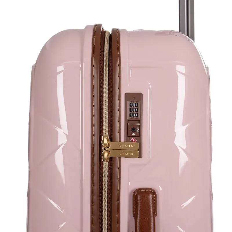 Stratic Leather&More - Hartschalen-Koffer L (bis 76cm) - rose