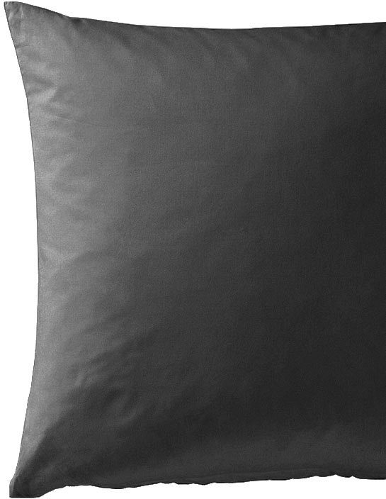 Bettwäsche Elegant uni, BIERBAUM, Mako-Satin, 2 teilig, Mako-Satin, 100 % Baumwolle, Uni, pflegeleicht