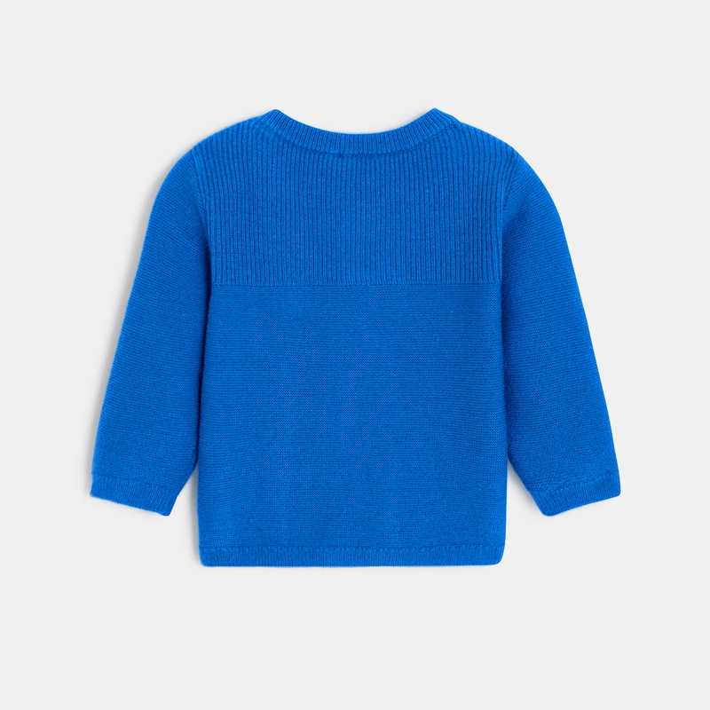 Cardigan bébé en tricot bleu Catimini