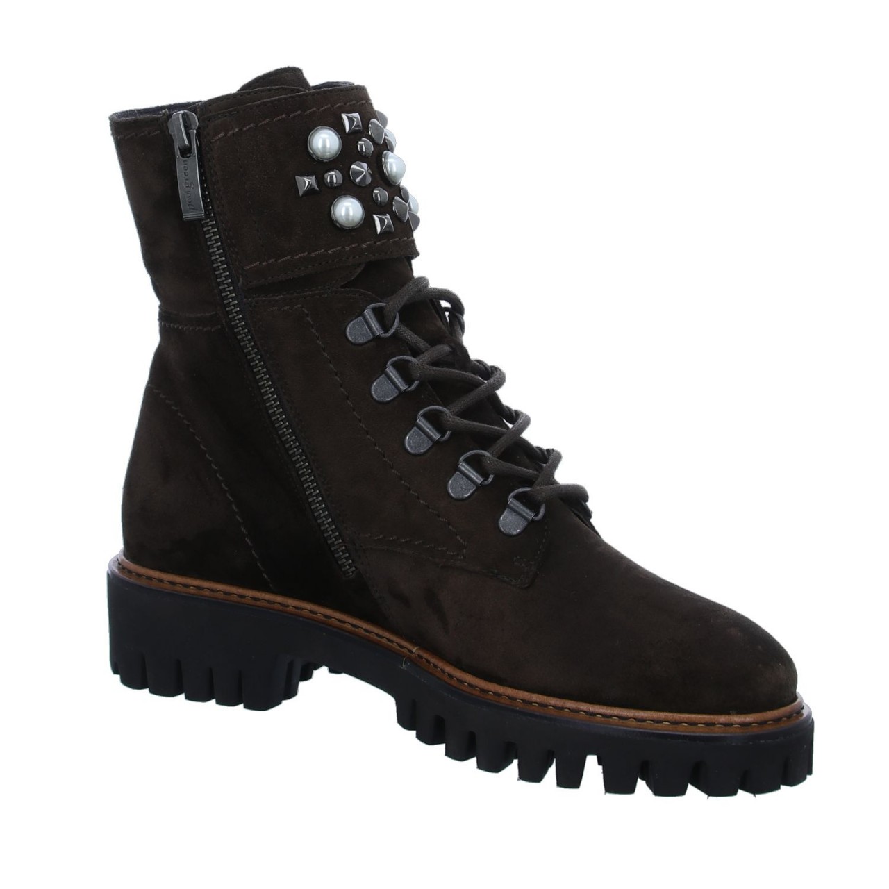 PAUL GREEN Schnür-Stiefeletten braun