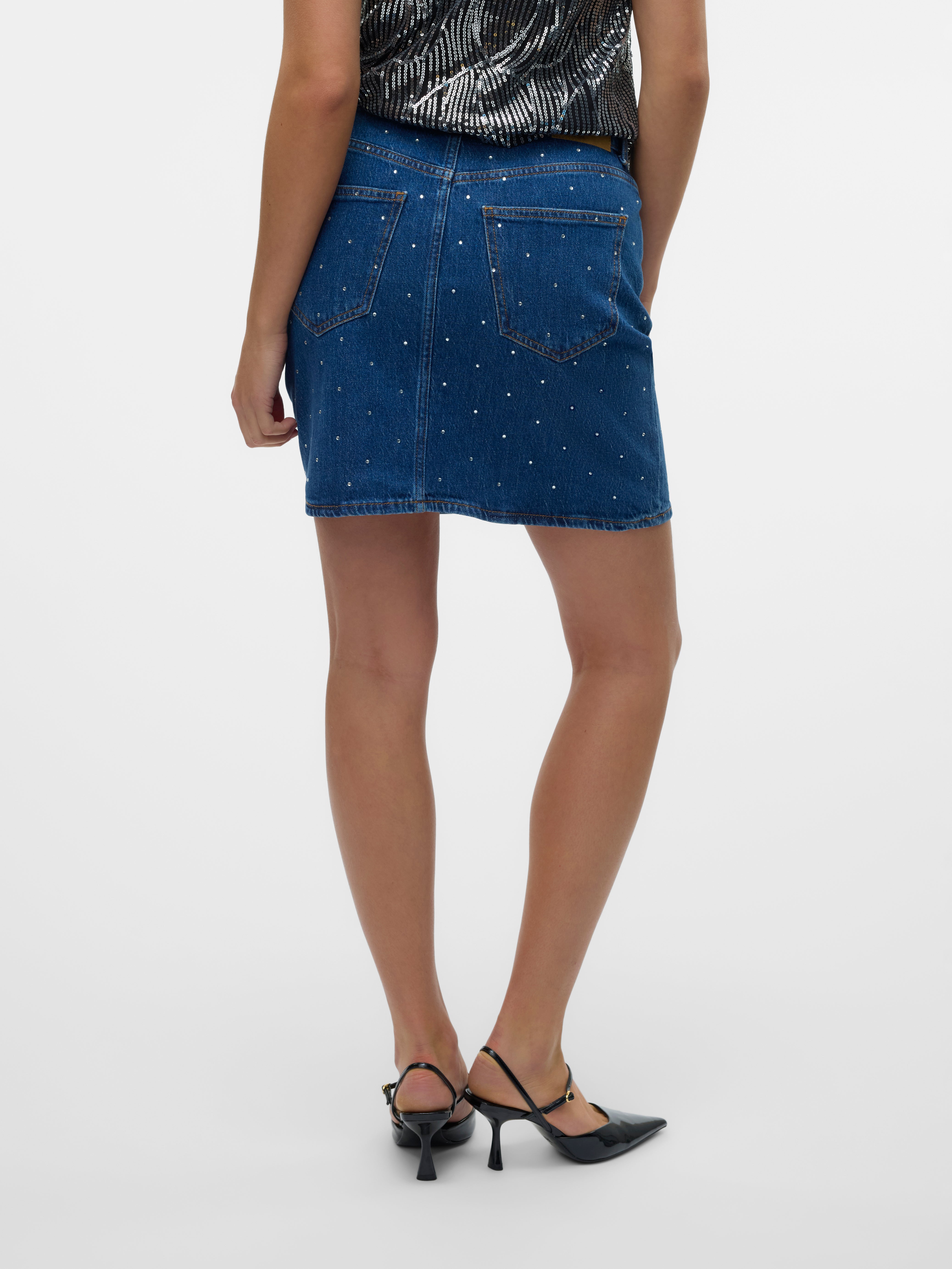 VMTESSA Hohe Taille Kurzer Rock