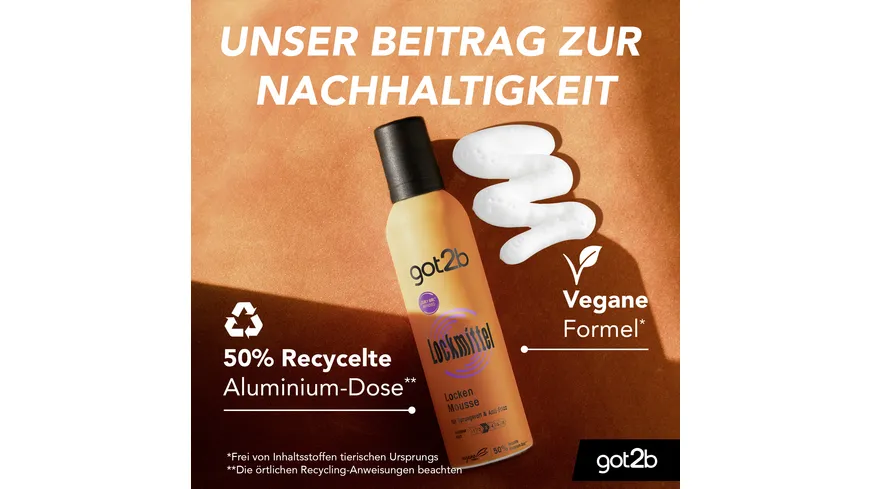 GOT2B Schaumfestiger Lockmittel Locken Mousse 250 ml 250 ml