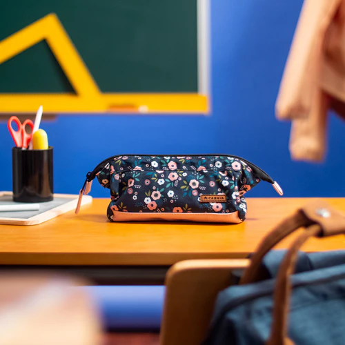 Lancaster Road dark green school pencil case