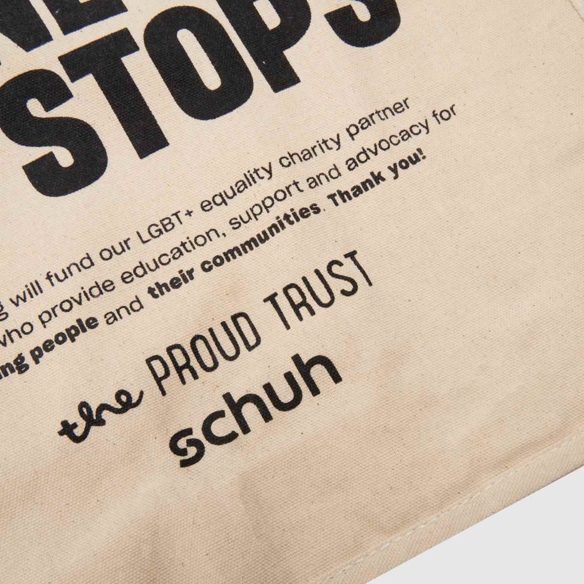 Schuh natúr büszke bizalom vászontáska
