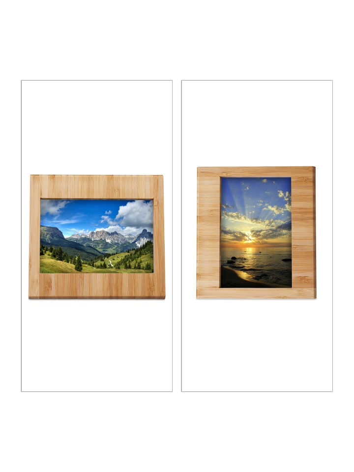 relaxdays Bilderrahmen in Natur - 10 x 15 cm günstig kaufen onesize