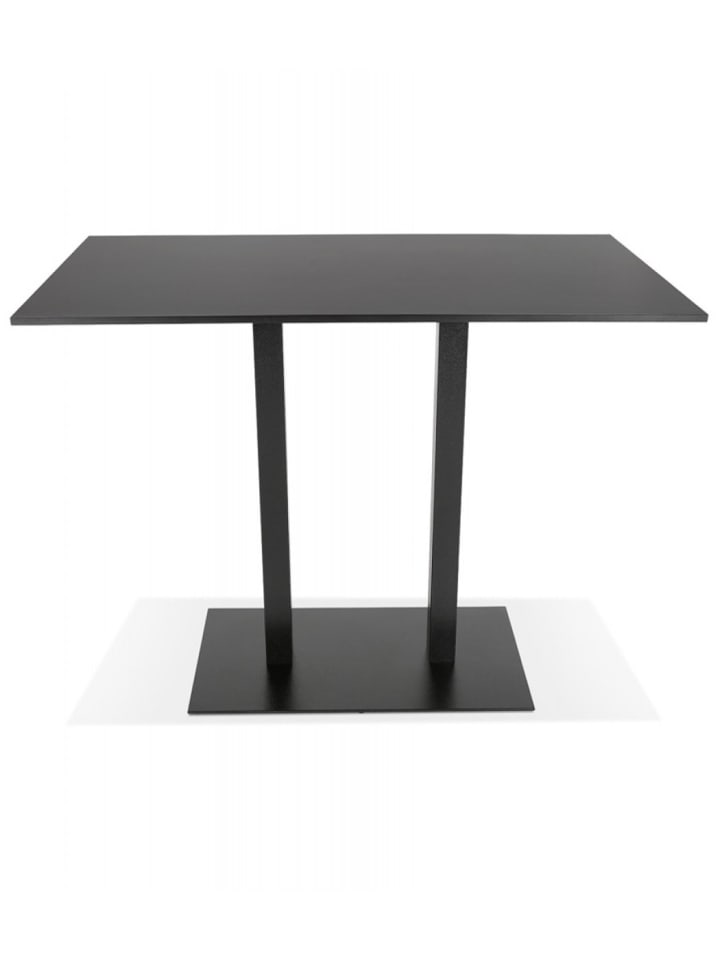 KADIMA DESIGN Hochtisch Schwarzes Holz Metall | Bartisch für Esszimmer Küche günstig kaufen onesize