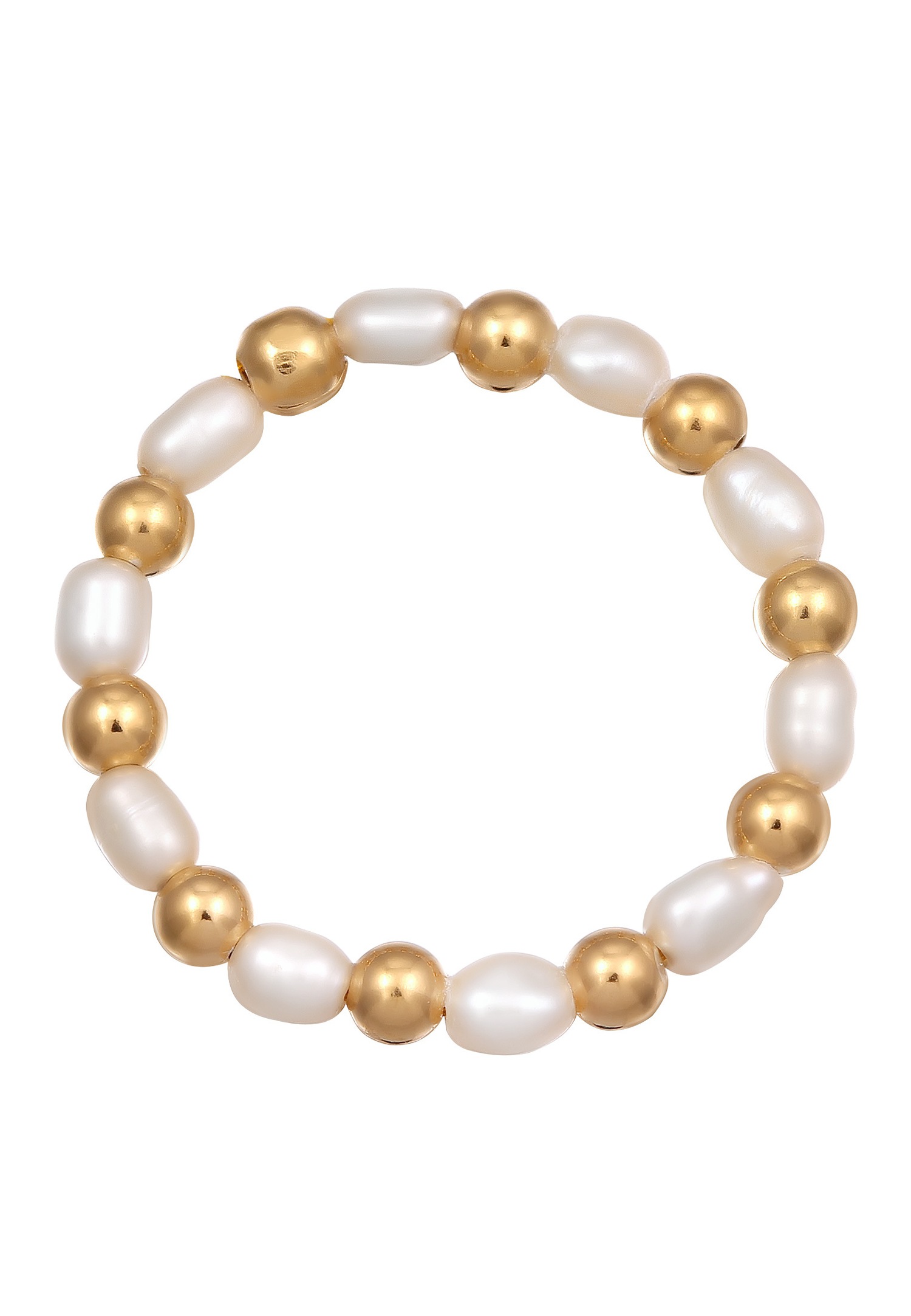 Elli Women's Festival with Freshwater Cultured Pearls in 925 Sterling Silver Gold Plated