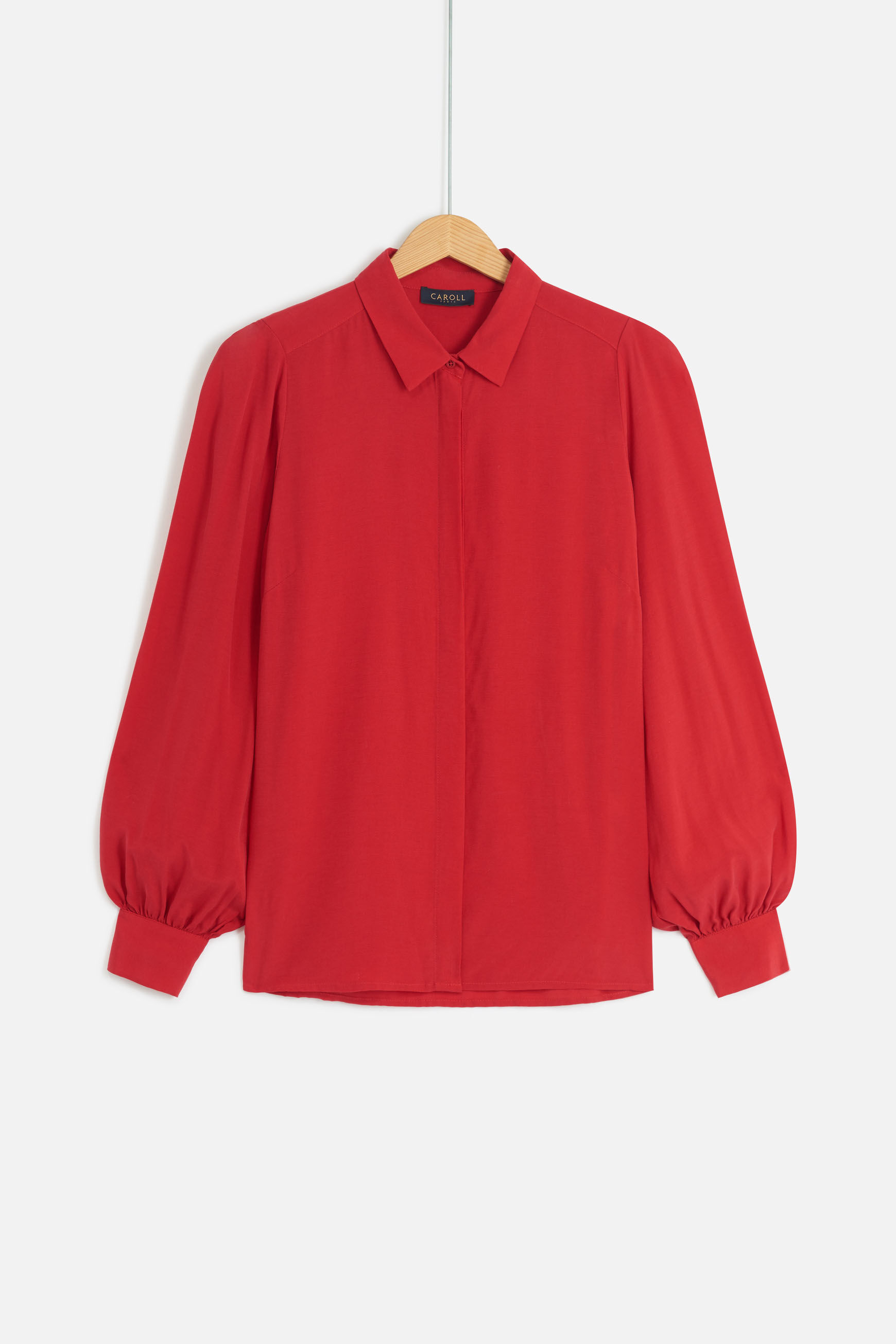 chemisier denver rouge femme