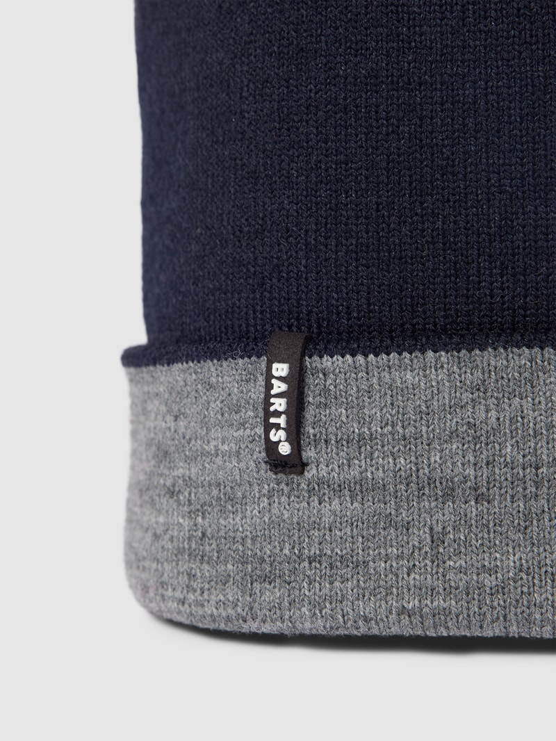 Beanie mit Label-Detail Modell 'Eclipse' in blau