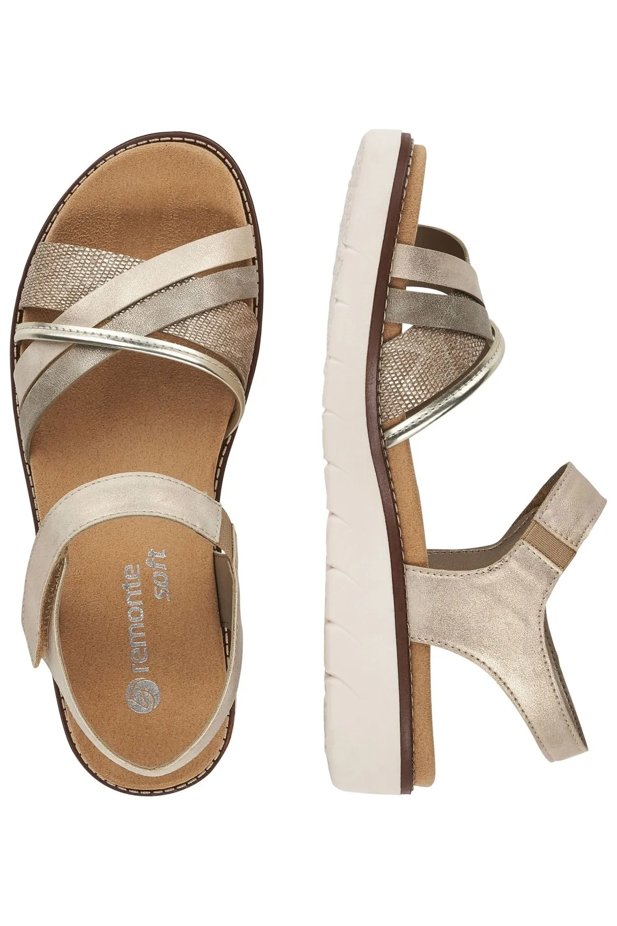 Remonte  Sandalette - Metallisch - Flacher Absatz