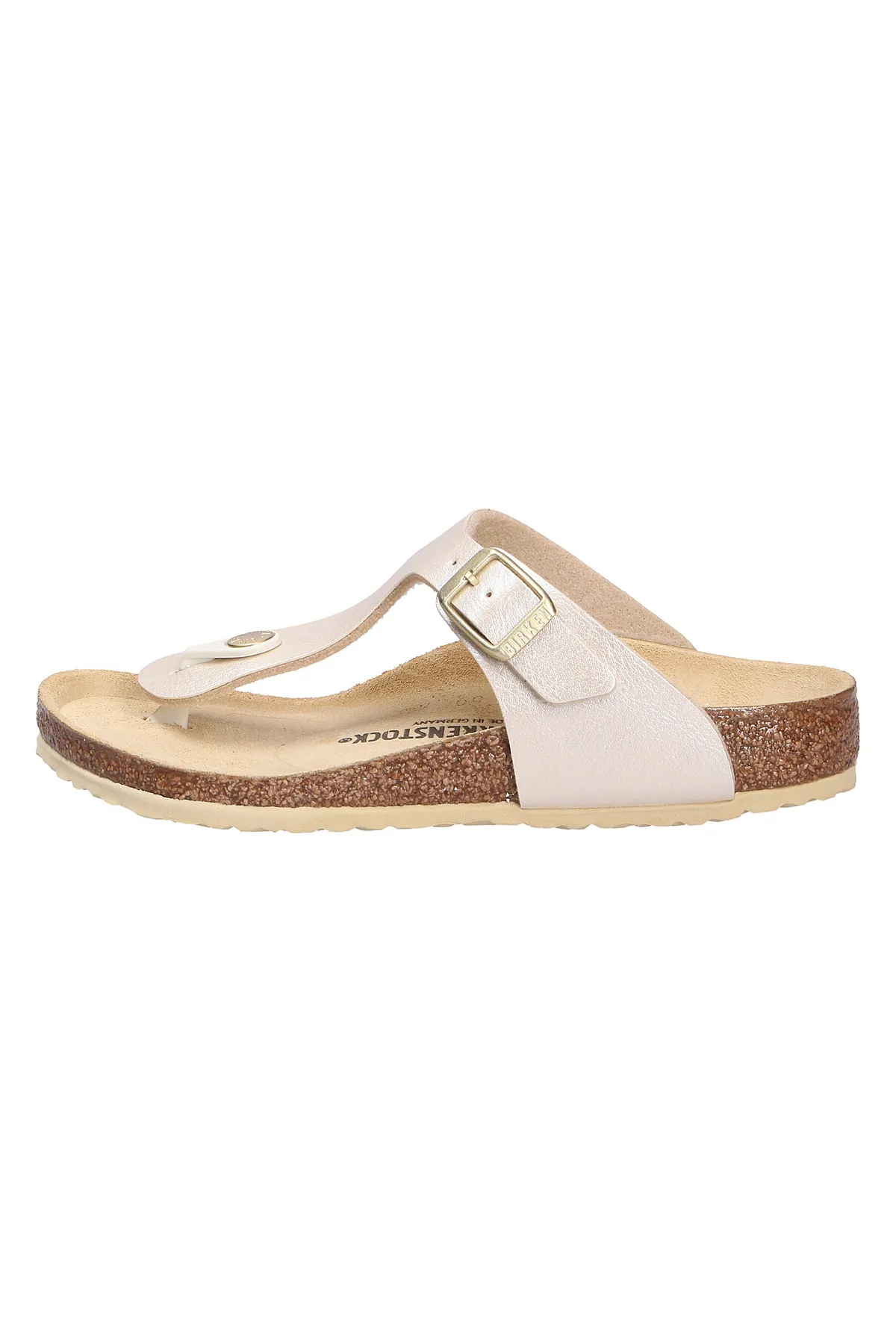 Birkenstock  Pantolette - Beige - Flacher Absatz
