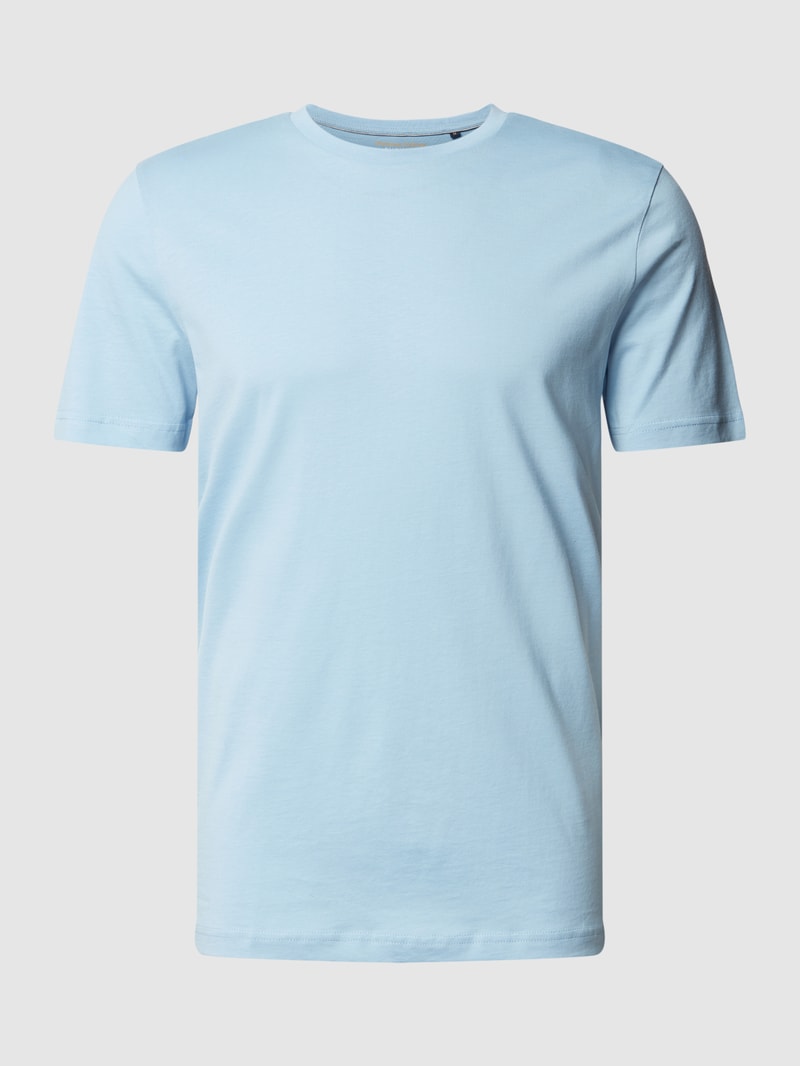 T-Shirt mit Rundhalsausschnitt in bleu