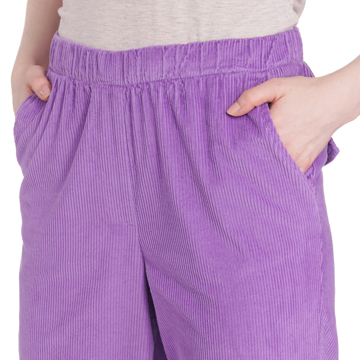 Damen Cordhose mit Elastikbund