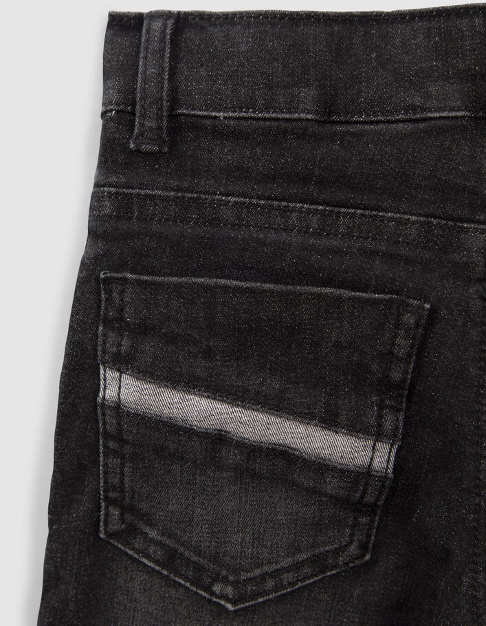 Jean SLIM gris ultra-résistant avec print garçon