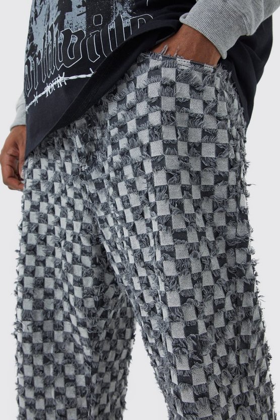 Plus lockere karierte Hose