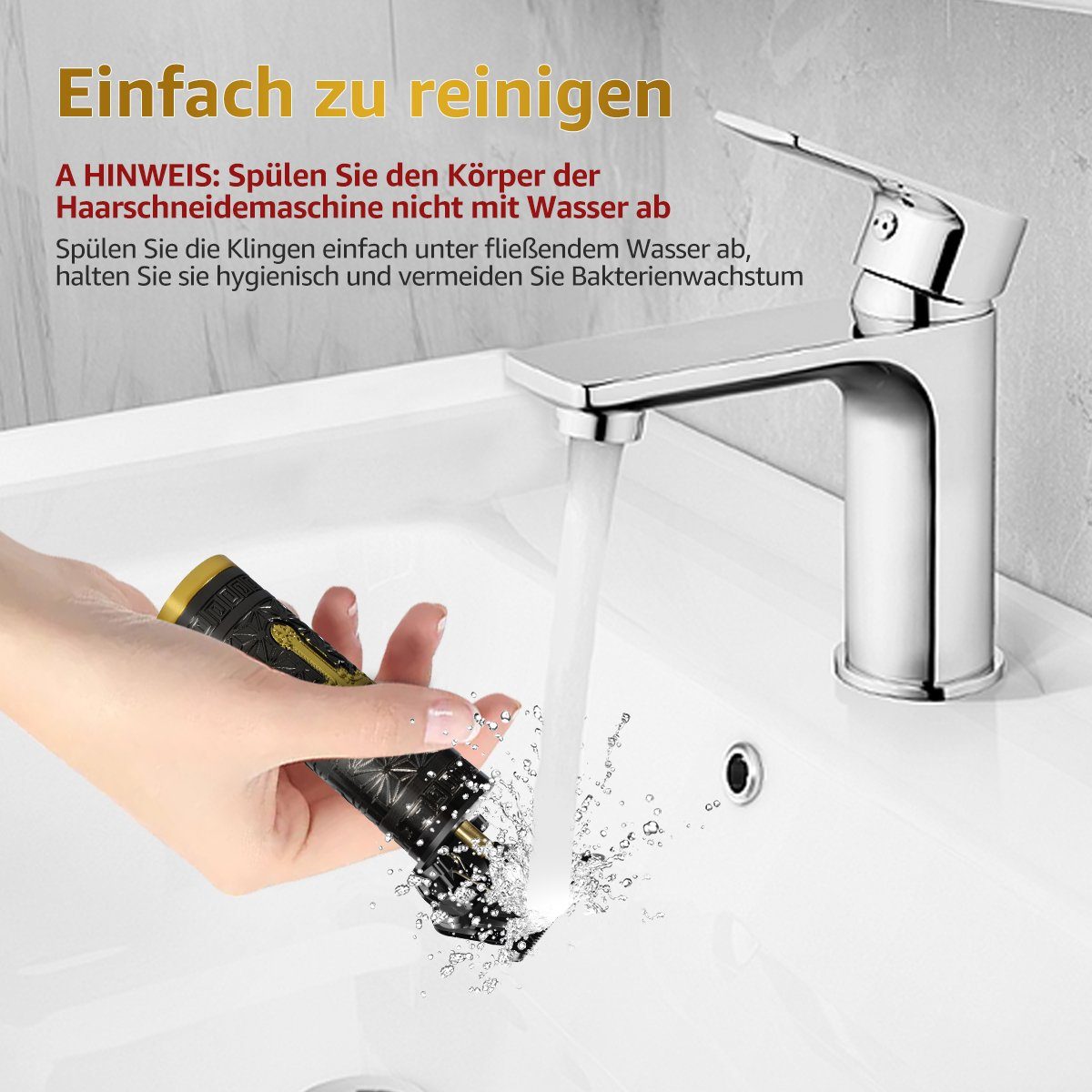7Magic Haarschneider Profi Rasierer, Mini-Haarschneidemaschine für Männer
