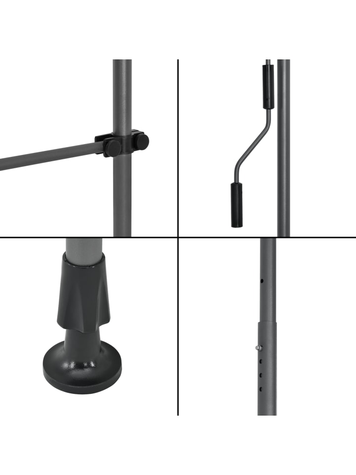 pro.tec Klemmmarkise in Grau (B)250cm günstig kaufen onesize