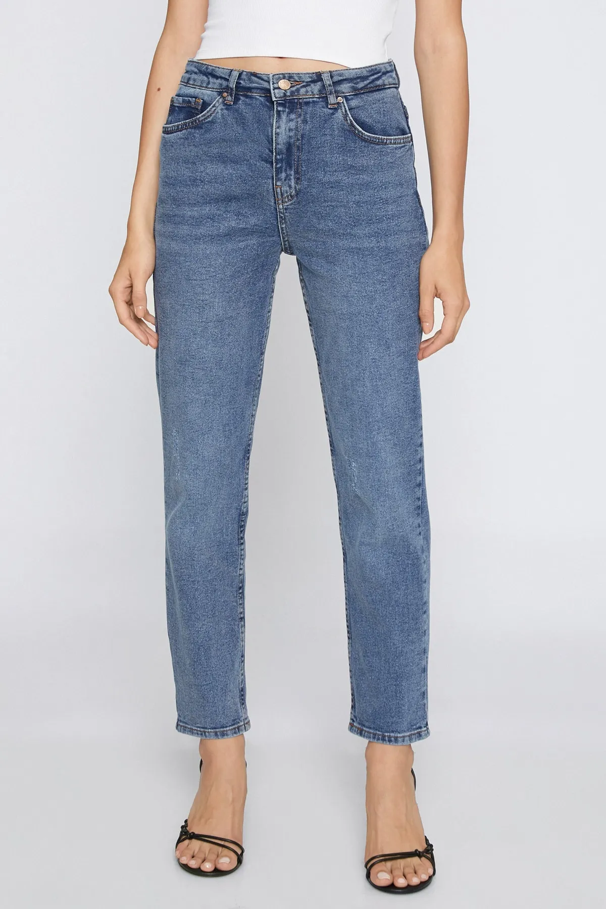 Koton  Mittlere Indigo-Jeans für Damen 3SAL40034MD
